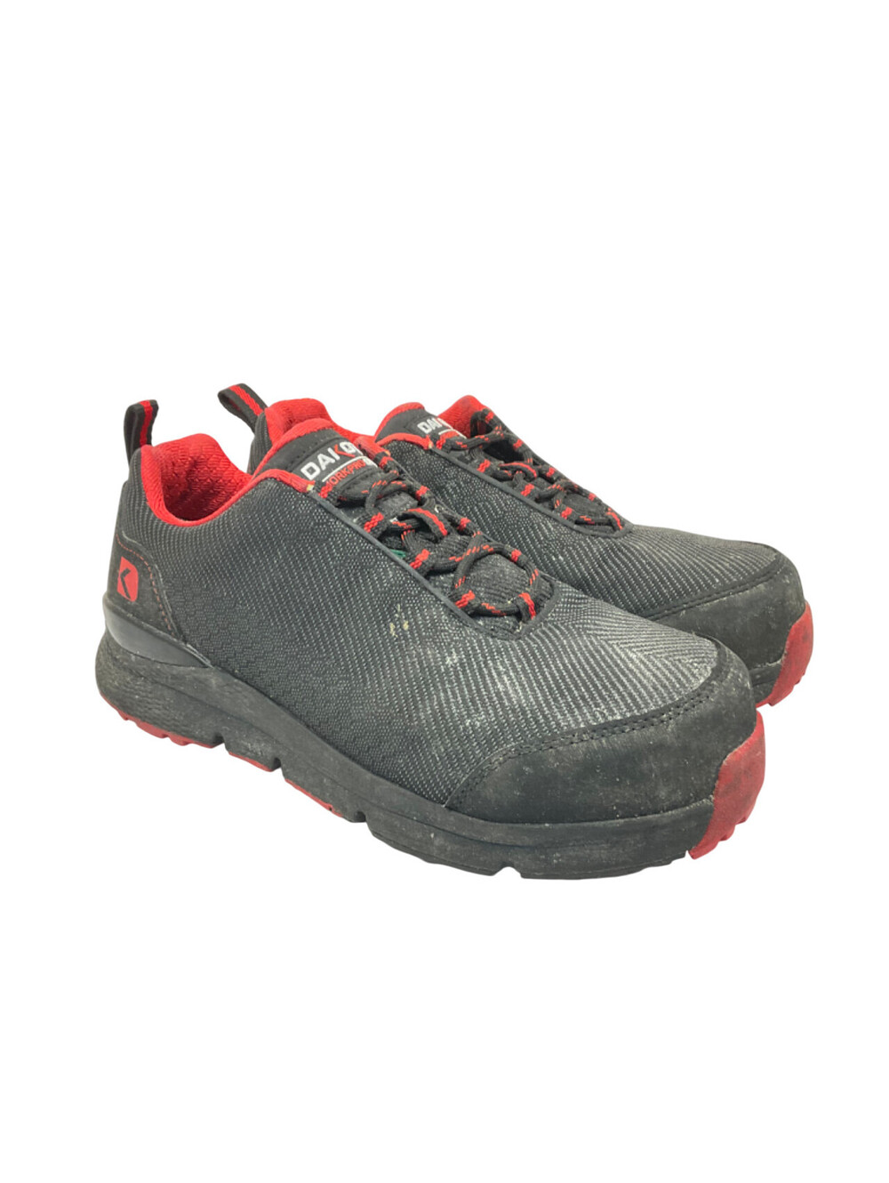 DAKOTA Men's 2410 CTCP Quad Comfort Anti Slip Low-Cut Safety Shoes Black Red 8M